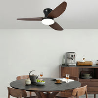 Low-profile 3-blade ceiling fan with dimmable light – view 8