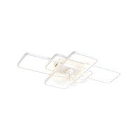7-blade clear ceiling fan with dimmable LED light – view 2