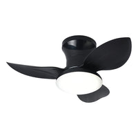 Low-profile 3-blade ceiling fan with dimmable light – view 10