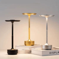 Cordless Touch Table Lamp — 3 Light Colours, Rechargeable Aluminium