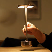 Cordless Touch Table Lamp — 3 Light Colours, Rechargeable Aluminium