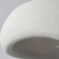 Wabi-Sabi Pendant Light — Sculptural Fibreglass Shade