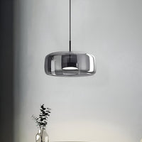 Smoked Glass Pendant Light — Hand-Blown Glass, Single or Trio