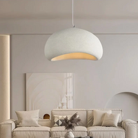 Wabi-Sabi Pendant Light — Sculptural Fibreglass Shade