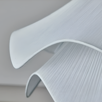 Japandi Fabric Pendant Light — Draped Linen-Look Shade