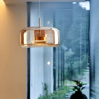 Smoked Glass Pendant Light — Hand-Blown Glass, Single or Trio