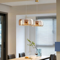 Smoked Glass Pendant Light — Hand-Blown Glass, Single or Trio