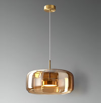 Smoked Glass Pendant Light — Hand-Blown Glass, Single or Trio