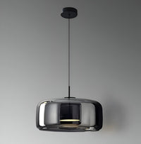 Smoked Glass Pendant Light — Hand-Blown Glass, Single or Trio