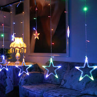 Star curtain fairy lights, 2.5 m – view 3