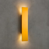 Gold LED Outdoor Wall Light — Slim Aluminium Bar, IP65