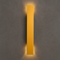 Gold LED Outdoor Wall Light — Slim Aluminium Bar, IP65