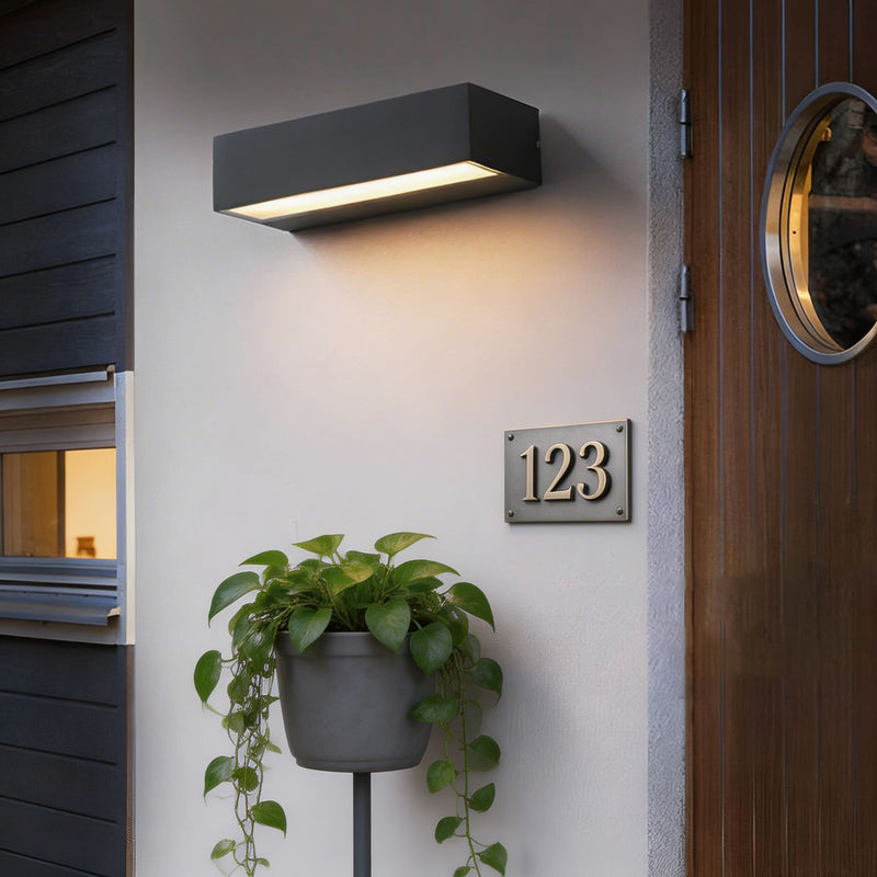 Linear Outdoor Wall Light — Wall-Washing LED Bar, IP65