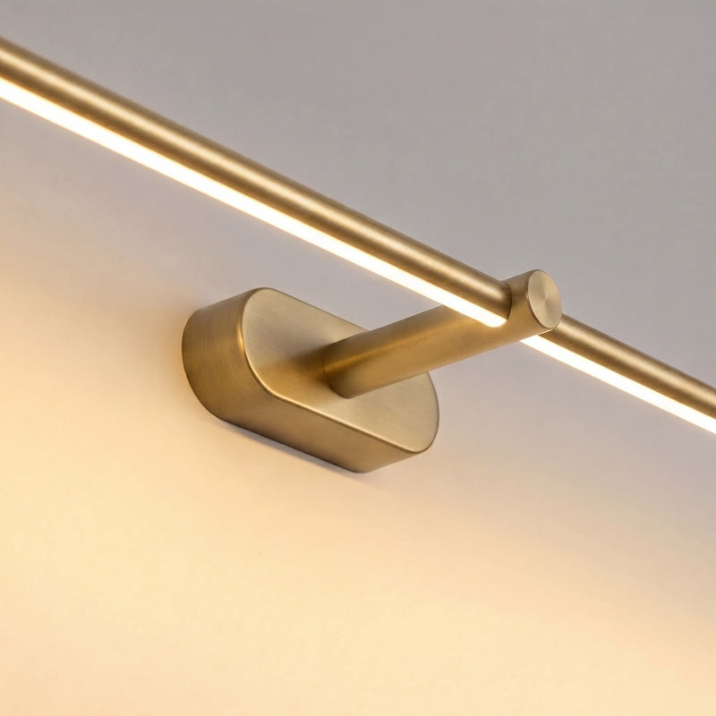 Linear LED Vanity Wall Light — Adjustable Metal Bar Light