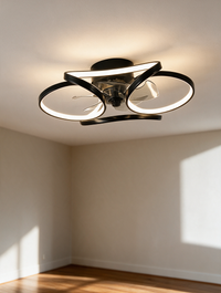 FloraBreeze flush mount ceiling fan with LED light