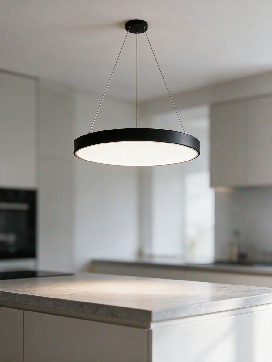 Modern round pendant light