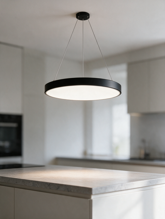 Modern round pendant light