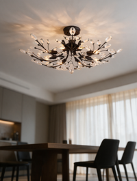 LustreLeaf crystal semi-flush ceiling light — view 2