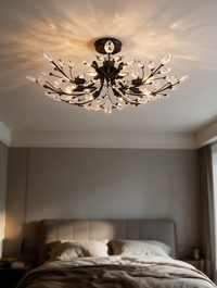 LustreLeaf crystal semi-flush ceiling light — view 4