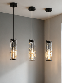 CrystalAura crystal glass mini pendant light — view 3