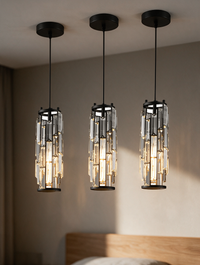CrystalAura crystal glass mini pendant light — view 4