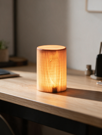 PineGlow cordless pine LED table lamp — view 3