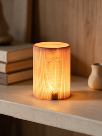 PineGlow cordless pine LED table lamp — view 4