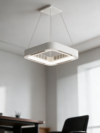 AeroLuxe bladeless ceiling fan with dimmable LED light — view 4
