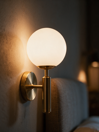 Orbelle glass ball wall sconce — view 3