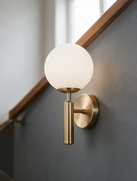 Orbelle glass ball wall sconce — view 4