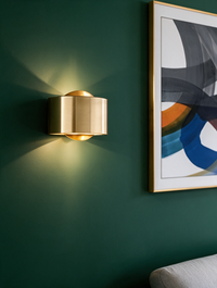 AuroraGold gold iron wall sconce — view 2