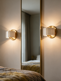 AuroraGold gold iron wall sconce — view 3