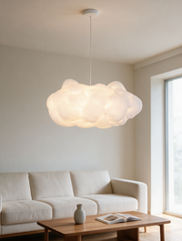 NimbusGlow cloud fabric pendant light — view 2