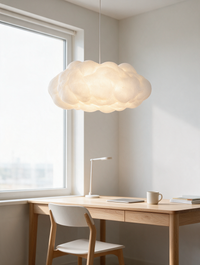 NimbusGlow cloud fabric pendant light — view 4