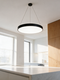 Modern round pendant light — view 2