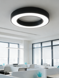 Modern LED ring ceiling light — view 2