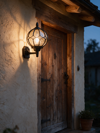 Lunara glass globe outdoor post light — view 2