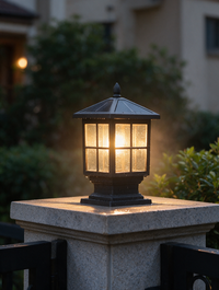 LuminaraStone solar or hardwired exterior pillar light — view 2