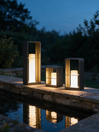 Nocturna solar or hardwired outdoor lantern — view 4
