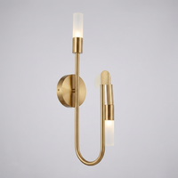 Luminara Dual-Head Up & Down Wall Sconce, Gold — alternate angle