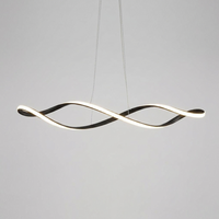 WaveformGlow Curved LED Pendant Light — clean hero