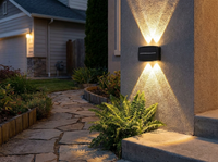 EcoLuma Solar Outdoor Wall Light — in-use