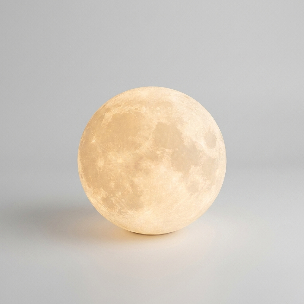 Lunara | Stylish Cordless LED Moon Table Lamp for Bedroom Decor