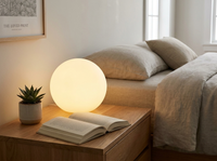 Lunara LED Moon Table Lamp — in-use