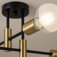 CelestialGlow Mid-Century Flush Mount Ceiling Light — close-up detail
