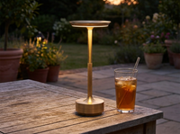 LuminaTouch Cordless Aluminium Table Lamp — in-use