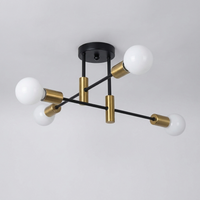 CelestialGlow Mid-Century Flush Mount Ceiling Light — alternate angle