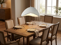 WabiSabiGlow Organic Resin Pendant Chandelier — in-use