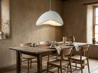 WabiSabiGlow Organic Resin Pendant Chandelier — lifestyle