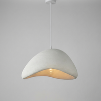 WabiSabiGlow Organic Resin Pendant Chandelier — alternate angle
